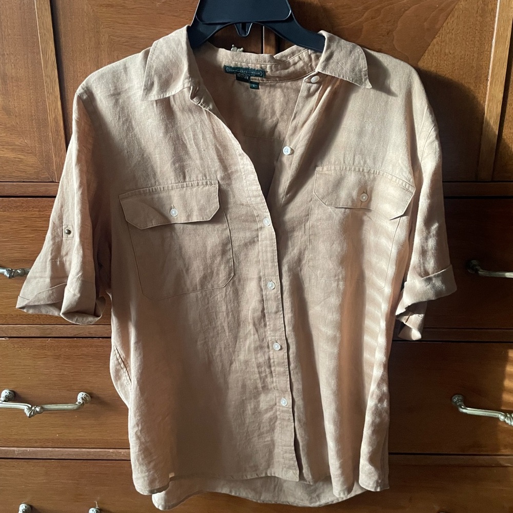Ralph Lauren Tan Button Down Shirt